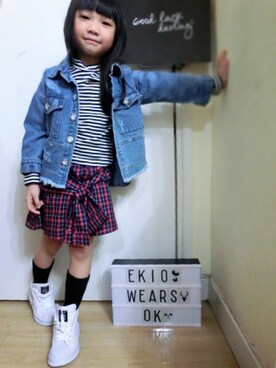 「pointのアイテム」を使った、Sin Ian Leongさん（キッズ・110cm）の冬コーディネート