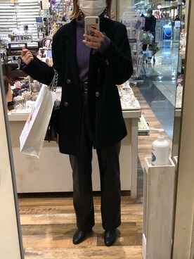 アンドウさん（レディース・161cm）の冬コーディネート