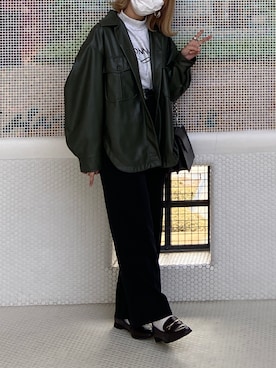 アンドウさん（レディース・161cm）の冬コーディネート