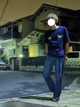 「SHIPS JET BLUE（シップスジェットブルー）のアイテム（Tシャツ/カットソー）」を使った、みずすけさん（メンズ・167cm）の夏コーディネート