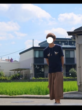 「SHIPS JET BLUE（シップスジェットブルー）のアイテム（Tシャツ/カットソー）」を使った、みずすけさん（メンズ・167cm）の夏コーディネート