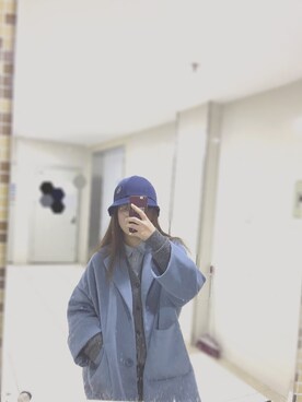 「アイテム（ダッフルコート）」を使った、anthony さん（レディース・165cm・10代）の冬コーディネート