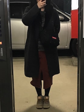「179/WG（イチナナキュウダブルジー）のアイテム（その他アウター）」を使った、chan-KAさん（レディース・160cm）の冬コーディネート
