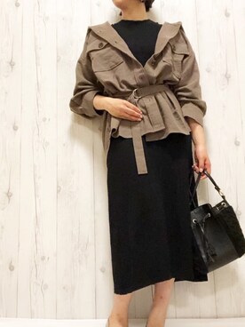 「apres jour mignon（アプレジュールミニョン）のアイテム（その他アウター）」を使った、chocoさん（レディース・163cm）の夏コーディネート