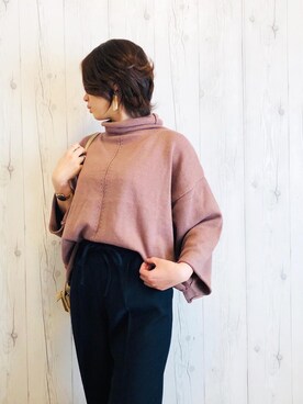 「アンブルネージュ」｜「アイテム（腕時計）」を使った、chocoさん（レディース・163cm）の冬コーディネート