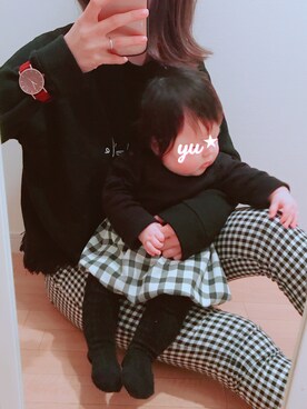「アイテム（腕時計）」を使った、おてんばむすめさん（キッズ・60cm）の春コーディネート