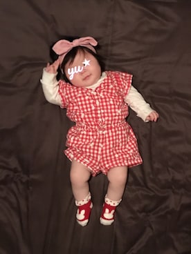 「ＧＷ」｜「アイテム（オールインワン・サロペット）」を使った、おてんばむすめさん（キッズ・60cm）の春コーディネート