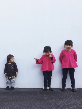 tomomiさん（キッズ・100cm）の冬コーディネート