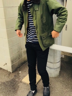 「パラブーツ」｜「アイテム（その他アウター）」を使った、たぷぷさん（メンズ・181cm）の冬コーディネート