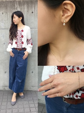 「リング」｜TAKE-UP_STAFFさん（レディース・158cm）の春コーディネート