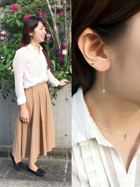 「TAKE-UP（テイクアップ）のアイテム」を使った、TAKE-UP_STAFFさん（レディース・158cm）の春コーディネート