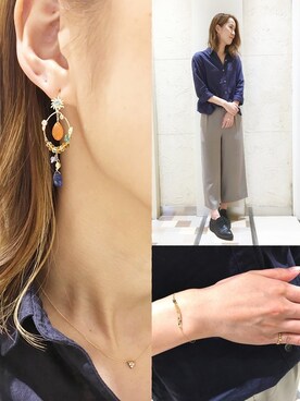 「TAKE-UP（テイクアップ）のアイテム」を使った、TAKE-UP_STAFFさん（レディース・158cm）の春コーディネート