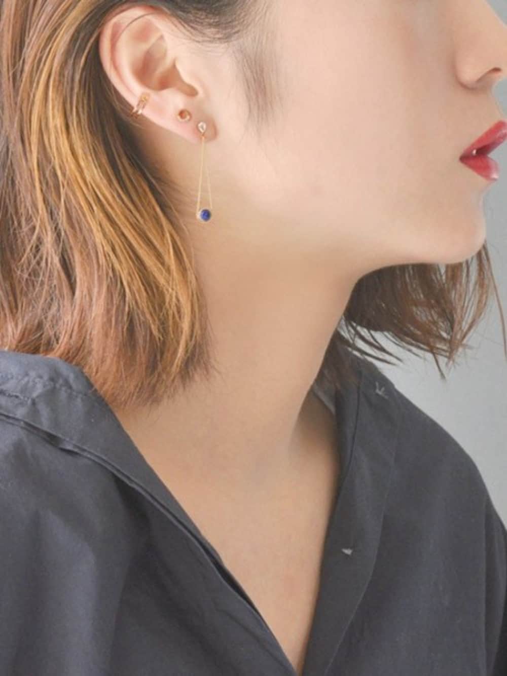 TAKE-UP（テイクアップ）の「K18・K10 ラピスラズリ ドロップチェーン