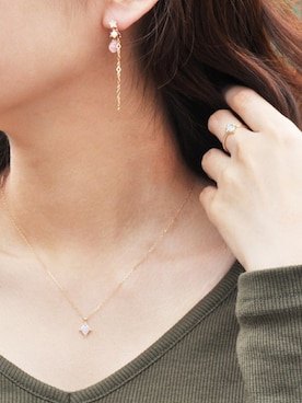 「アイテム（チャーム）」を使った、TAKE-UP_STAFFさん（レディース・158cm）の夏コーディネート