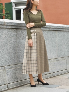 「アイテム（チャーム）」を使った、TAKE-UP_STAFFさん（レディース・158cm）の夏コーディネート