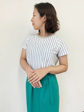 「アイテム（チャーム）」を使った、TAKE-UP_STAFFさん（レディース・158cm）の秋コーディネート