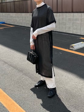 「JEANASIS（ジーナシス）のアイテム（バレエシューズ）」を使った、saaammさん（レディース・155cm）の春コーディネート