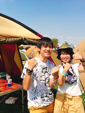 「夏フェス」｜「アイテム（腕時計）」を使った、yasuno#さん（レディース・156cm）の秋コーディネート