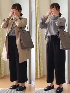 「両手でお目めかくし」｜yasuno#さん（レディース・156cm）の秋コーディネート
