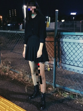 「ロック」｜「アイテム（タイツ/ストッキング）」を使った、ゆ み さん（レディース・158cm）の夏コーディネート