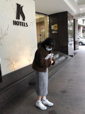 佳子さん（レディース・151cm）の冬コーディネート