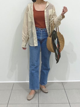 「LAKOLE（ラコレ）のアイテム（財布/小物）」を使った、minさん（レディース・158cm）の夏コーディネート
