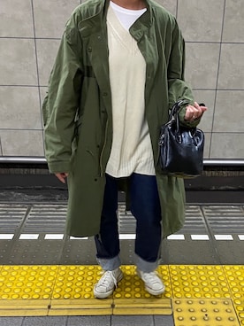 「CONVERSE（コンバース）のconverse（コンバース） ALL STAR OX（オールスターOX）（スニーカー）」を使った、minさん（レディース・158cm）の秋コーディネート