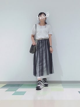 「Spring（スプリング）のアイテム（腕時計）」を使った、HYOさん（レディース・166cm）の秋コーディネート