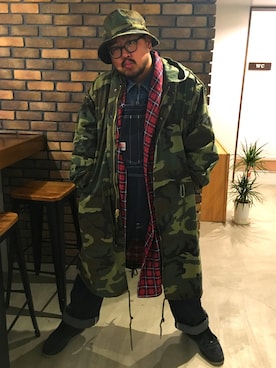 「R（アール）のアイテム（ジャケット/アウター）」を使った、Cokky さん（メンズ・178cm）の春コーディネート