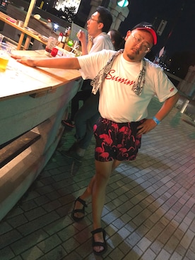 「Summit（サミット）のアイテム」を使った、Cokky さん（メンズ・178cm）の夏コーディネート