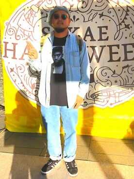 「FREAK'S STORE（フリークスストア）のアイテム（ハンチング/ベレー帽）」を使った、Cokky さん（メンズ・178cm）の秋コーディネート