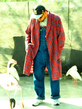 「コッキーと繋がりたい」｜「アイテム（オールインワン・サロペット）」を使った、Cokky さん（メンズ・178cm）の冬コーディネート