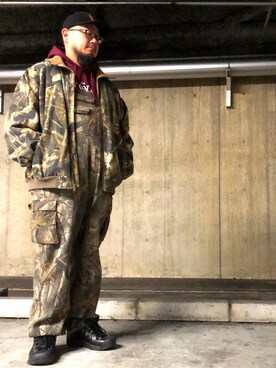 「コッキーと繋がりたい」｜「アイテム（オールインワン・サロペット）」を使った、Cokky さん（メンズ・178cm）の冬コーディネート