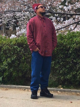 「KEEN（キーン）のアイテム（ブーツ）」を使った、Cokky さん（メンズ・178cm）の春コーディネート
