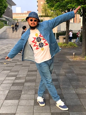 「フェスコーデ」｜「アイテム（ジャケット/アウター）」を使った、Cokky さん（メンズ・178cm）の春コーディネート