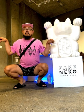 「H&M（エイチ・アンド・エム）のアイテム（サンダル）」を使った、Cokky さん（メンズ・178cm）の秋コーディネート