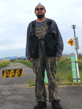 「コッキーと繋がりたい」｜「アイテム（オールインワン・サロペット）」を使った、Cokky さん（メンズ・178cm）の秋コーディネート