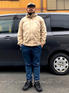 「KEEN（キーン）のアイテム（ブーツ）」を使った、Cokky さん（メンズ・178cm）の春コーディネート