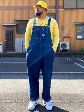 「コッキーと繋がりたい」｜「アイテム（オールインワン・サロペット）」を使った、Cokky さん（メンズ・178cm）の秋コーディネート