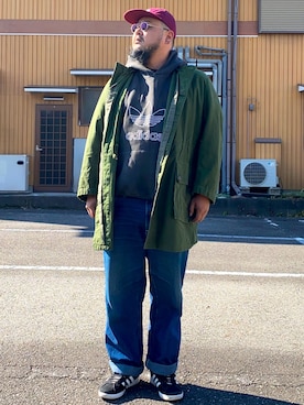 「アーミージャケット」｜Cokky さん（メンズ・178cm）の秋コーディネート