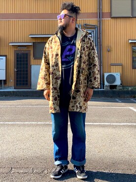 「コッキーと繋がりたい」｜「アイテム（ジャケット/アウター）」を使った、Cokky さん（メンズ・178cm）の冬コーディネート