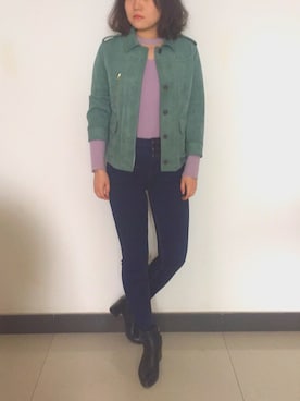 「Goelia（-）のアイテム」を使った、汐玥小寜さん（レディース・160cm）の春コーディネート