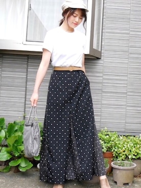 田中日菜さん（レディース・161cm）の夏コーディネート