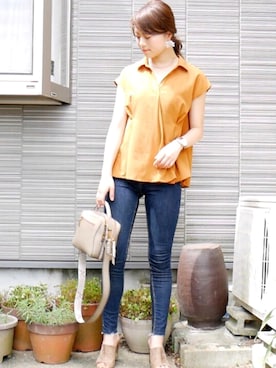 田中日菜さん（レディース・161cm）の夏コーディネート