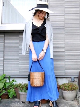 田中日菜さん（レディース・161cm）の夏コーディネート