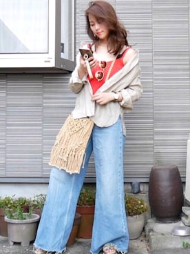 田中日菜さん（レディース・161cm）の夏コーディネート