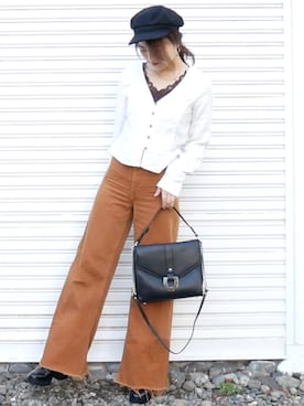 田中日菜さん（レディース・161cm）の秋コーディネート