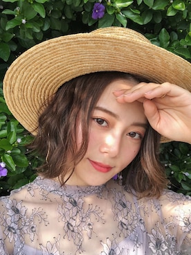 「kaene（カエン）のアイテム」を使った、田中日菜さん（レディース・161cm）の春コーディネート
