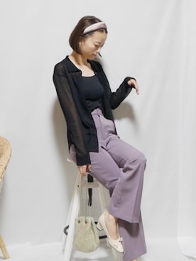 「ラブアンドピース2020」｜「アイテム（パンプス）」を使った、田中日菜さん（レディース・162cm）の秋コーディネート