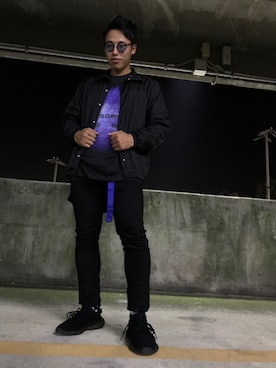 「UNIQLO（ユニクロ）のWOMEN ウルトラストレッチジーンズ（デニムパンツ）」を使った、ザキてよさん（メンズ・180cm）の秋コーディネート